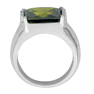 Cushion Emerald Gemstone Fashion Ring