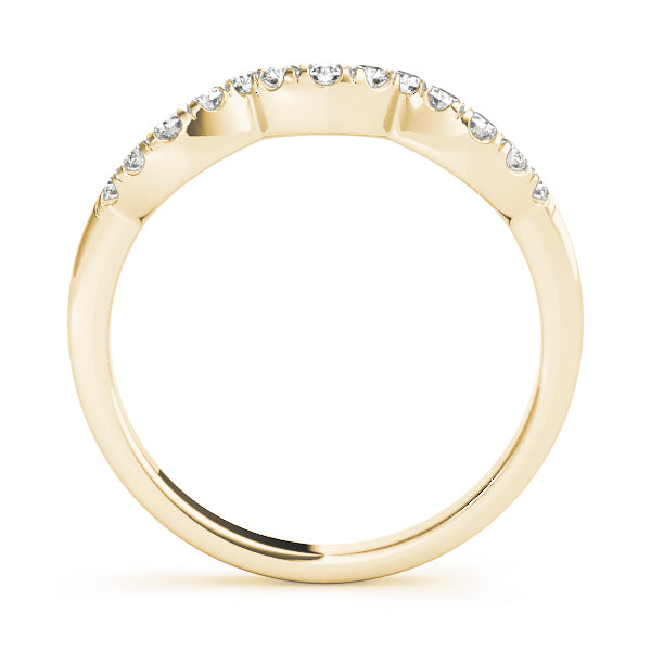 Curved Diamond Wedding Band · 0.10 ct tw