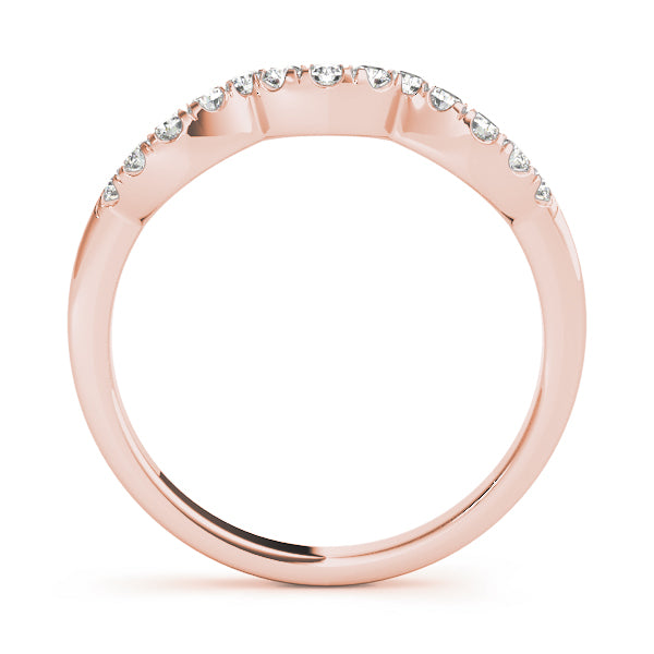 Curved Diamond Wedding Band · 0.10 ct tw