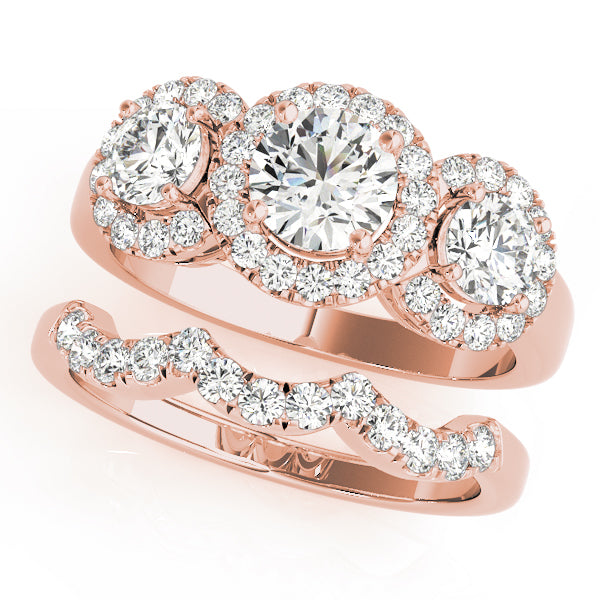 Round Three-Stone Diamond Engagement Ring · 1.27 ct tw