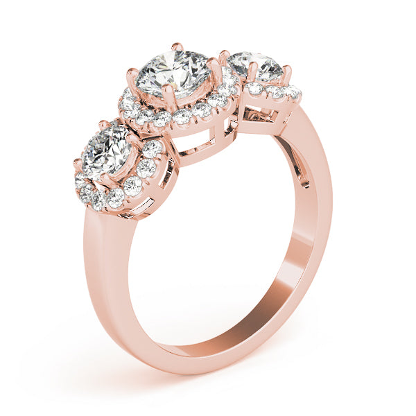 Round Three-Stone Diamond Engagement Ring · 1.27 ct tw