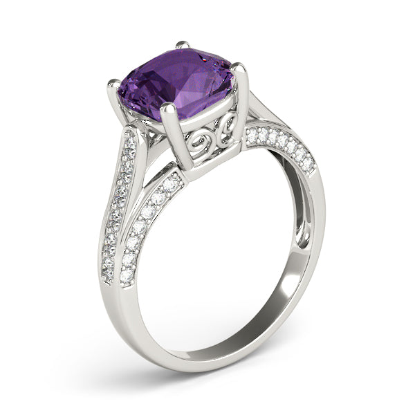 Cushion Princess Gemstone Fashion Ring · 0.32 ct tw