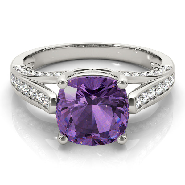 Cushion Princess Gemstone Fashion Ring · 0.20 ct tw
