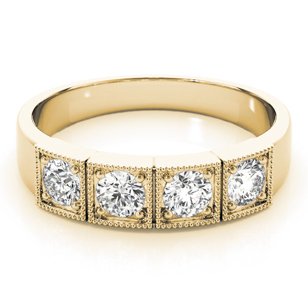 Round Three-Stone Diamond Engagement Ring · 0.60 ct tw