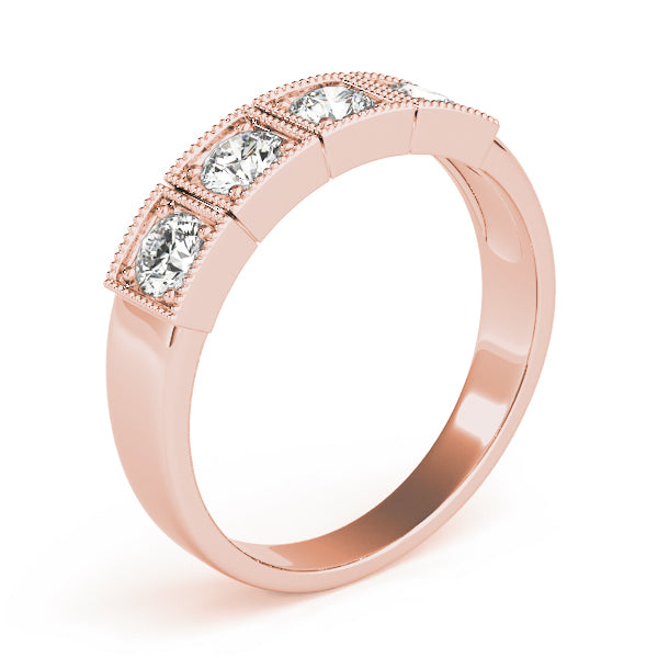 Round Three-Stone Diamond Engagement Ring · 0.36 ct tw
