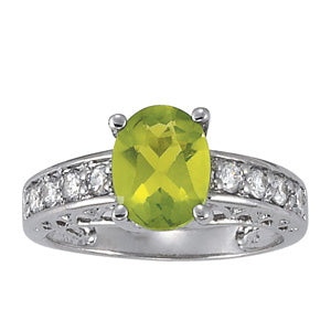 Oval Gemstone Fashion Ring · 0.32 ct tw