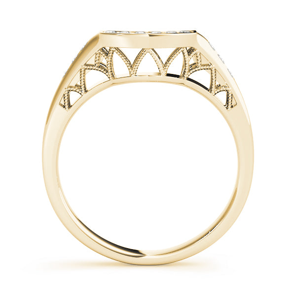 Curved Diamond Wedding Band · 0.09 ct tw