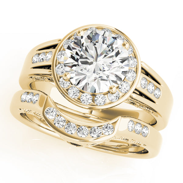 Round Halo Diamond Engagement Ring · 2.06 ct tw