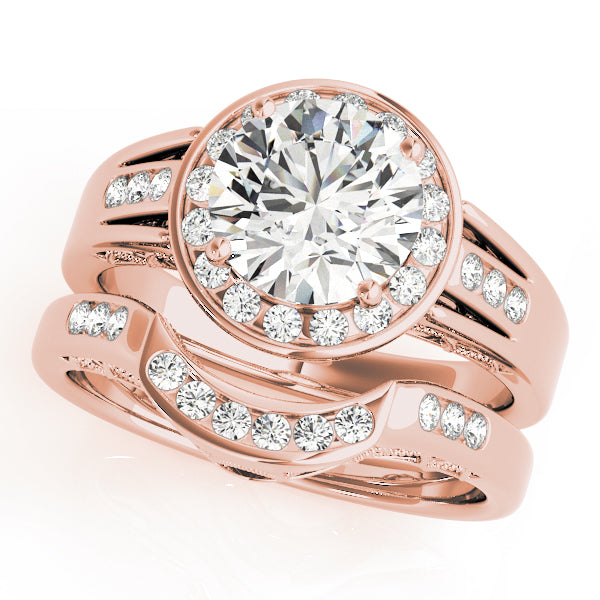 Round Halo Diamond Engagement Ring · 2.06 ct tw