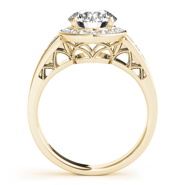 Round Halo Diamond Engagement Ring · 2.06 ct tw