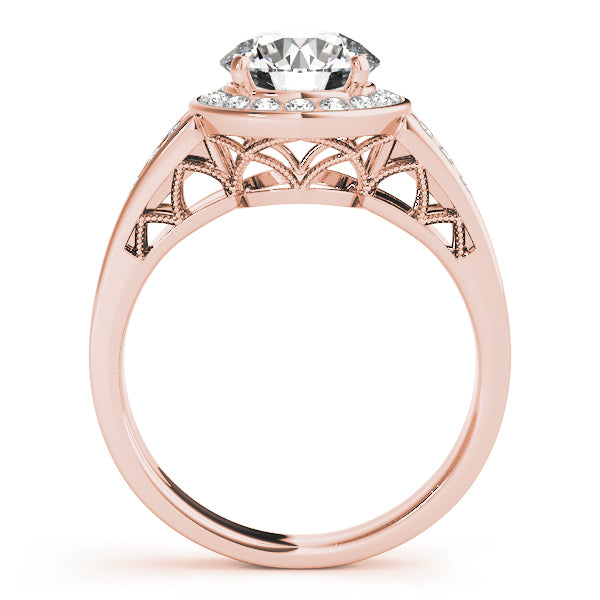 Round Halo Diamond Engagement Ring · 2.06 ct tw