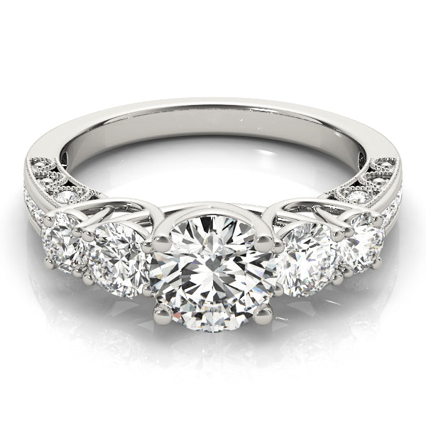 Round Single Row Prong Set Diamond Engagement Ring · 1.94 ct tw