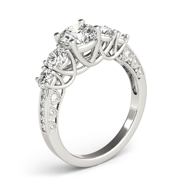 Round Single Row Prong Set Diamond Engagement Ring · 1.94 ct tw