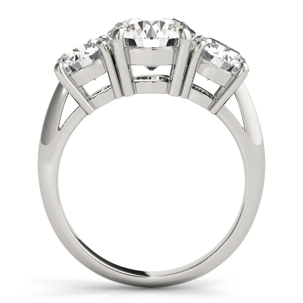 Round Three-Stone Diamond Engagement Ring · 3.50 ct tw