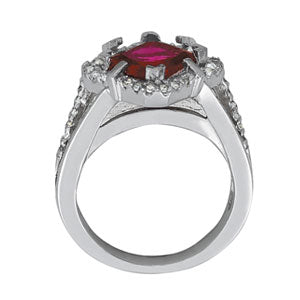 Square Princess & Cushion Gemstone Fashion Ring · 0.36 ct tw