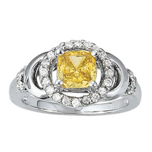 Cushion Princess Gemstone Fashion Ring · 0.26 ct tw