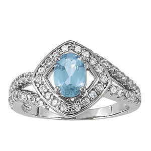 Oval Gemstone Fashion Ring · 0.50 ct tw