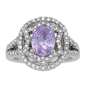 Oval Gemstone Fashion Ring · 0.58 ct tw