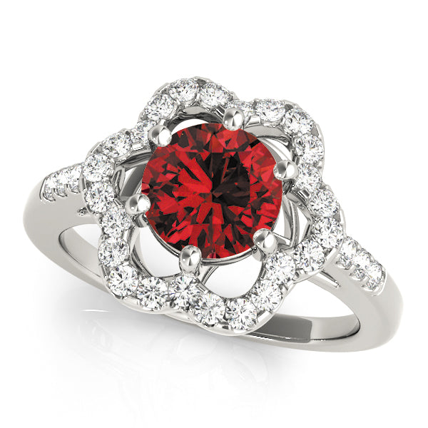 Round Halo Diamond Fashion Ring · 1.55 ct tw