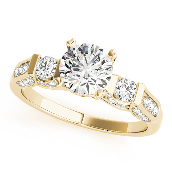 Round Three-Stone Diamond Engagement Ring · 1.53 ct tw