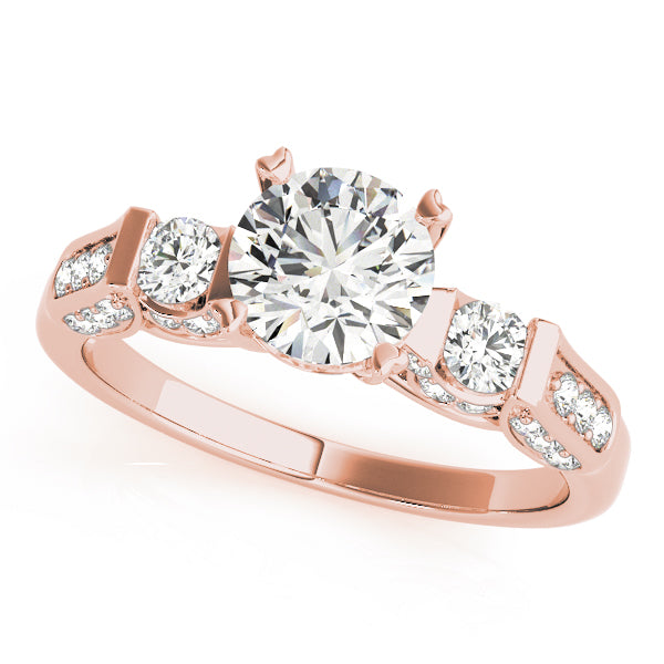 Round Three-Stone Diamond Engagement Ring · 1.53 ct tw