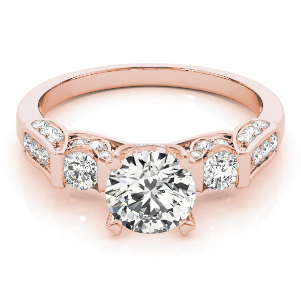 Round Three-Stone Diamond Engagement Ring · 1.53 ct tw