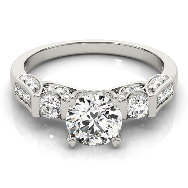 Round Three-Stone Diamond Engagement Ring · 1.53 ct tw