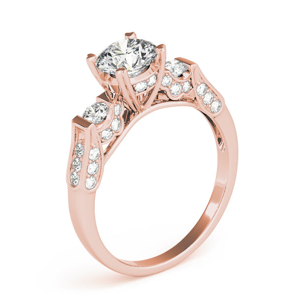 Round Three-Stone Diamond Engagement Ring · 1.53 ct tw