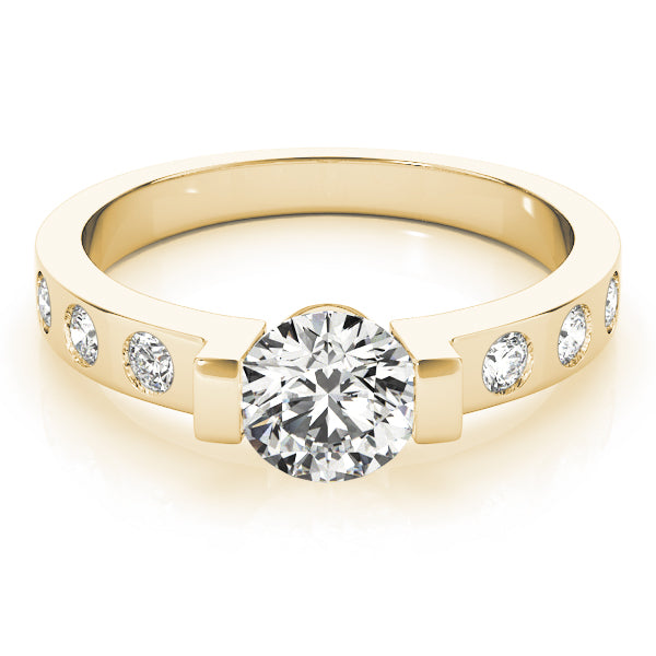 Round Single Row Prong Set Diamond Engagement Ring · 1.04 ct tw