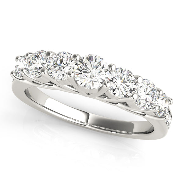 Round Prong Set Diamond Wedding Band · 1.31 ct tw