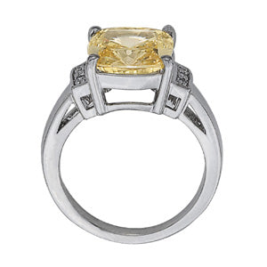 Cushion Princess Gemstone Fashion Ring · 0.06 ct tw