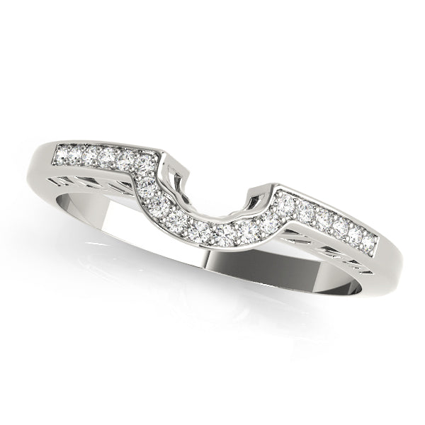 Curved Diamond Wedding Band · 0.10 ct tw