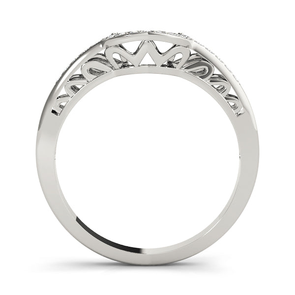 Curved Diamond Wedding Band · 0.10 ct tw