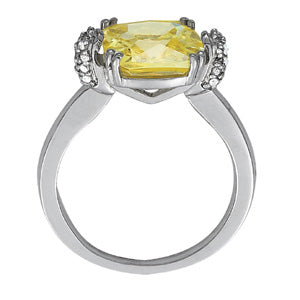 Cushion Princess Gemstone Fashion Ring · 0.12 ct tw