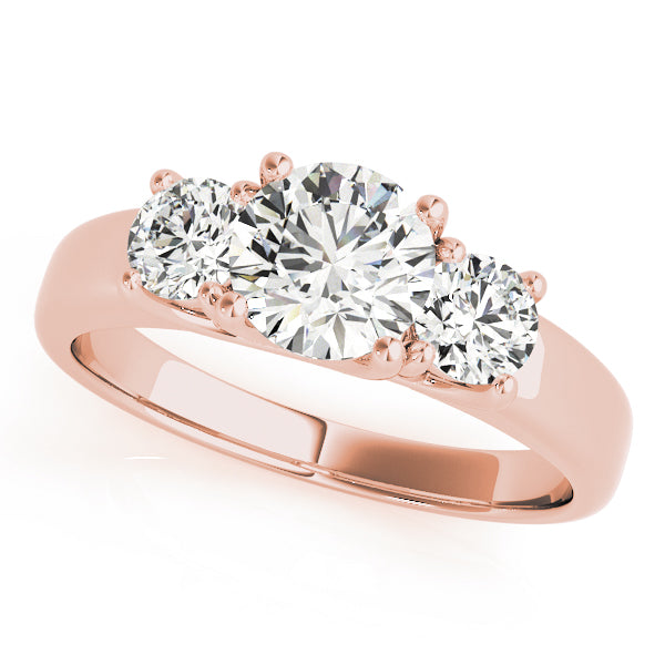 Round Three-Stone Diamond Engagement Ring · 1.00 ct tw