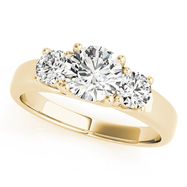 Round Three-Stone Diamond Engagement Ring · 1.75 ct tw