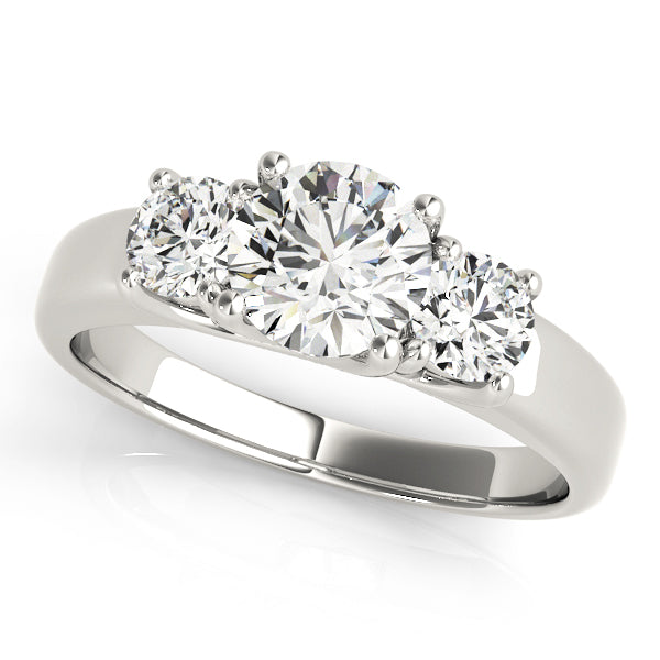 Round Three-Stone Diamond Engagement Ring · 1.00 ct tw