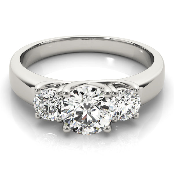 Round Three-Stone Diamond Engagement Ring · 1.00 ct tw