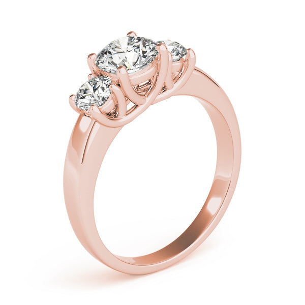 Round Three-Stone Diamond Engagement Ring · 1.75 ct tw