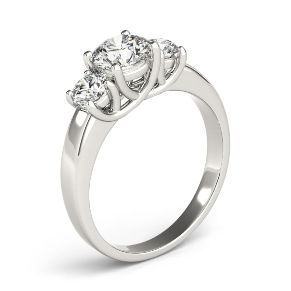 Round Three-Stone Diamond Engagement Ring · 1.00 ct tw