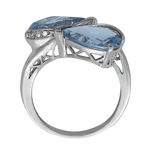 Pear Gemstone Fashion Ring · 0.04 ct tw