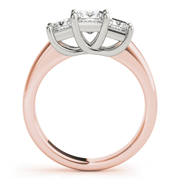 Square Three-Stone Princess Diamond Engagement Ring · 2.55 ct tw