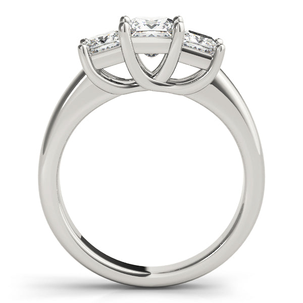Square Three-Stone Princess Diamond Engagement Ring · 0.90 ct tw