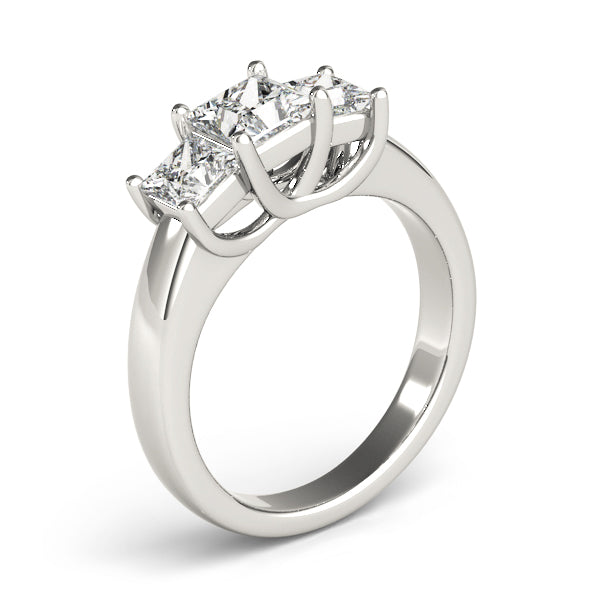 Square Three-Stone Princess Diamond Engagement Ring · 1.57 ct tw