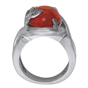 Oval Gemstone Fashion Ring · 0.03 ct tw