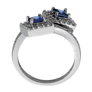 Square Princess & Cushion Gemstone Fashion Ring · 0.34 ct tw