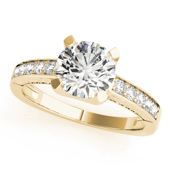 Round Single Row Channel Set Diamond Engagement Ring · 1.76 ct tw