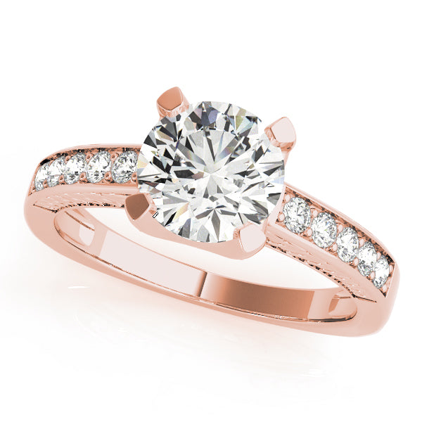 Round Single Row Channel Set Diamond Engagement Ring · 1.76 ct tw