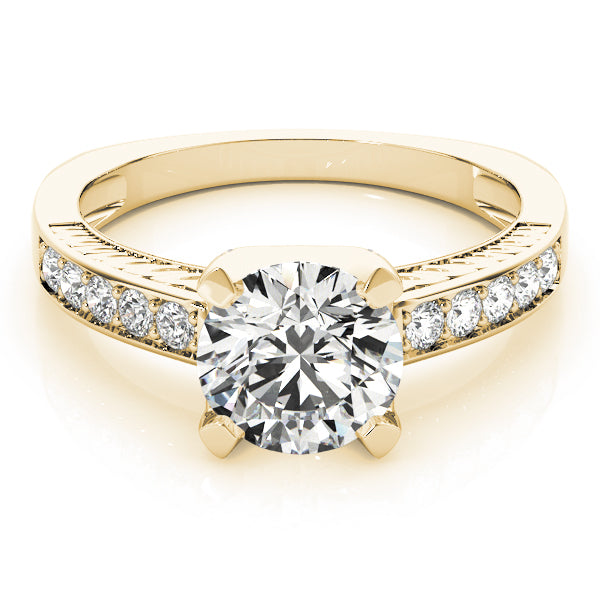Round Single Row Channel Set Diamond Engagement Ring · 1.76 ct tw