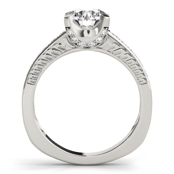 Round Single Row Channel Set Diamond Engagement Ring · 1.76 ct tw